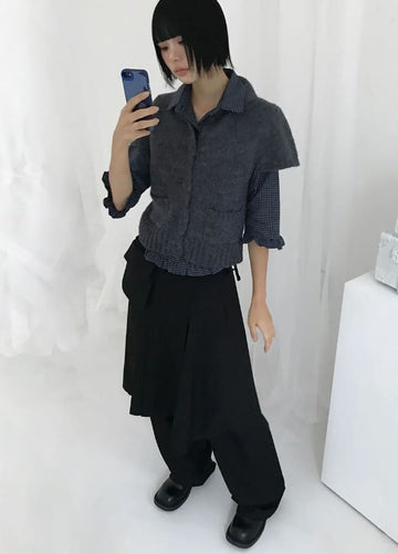 (WOOL) BUNNY BUTTON CARDIGAN